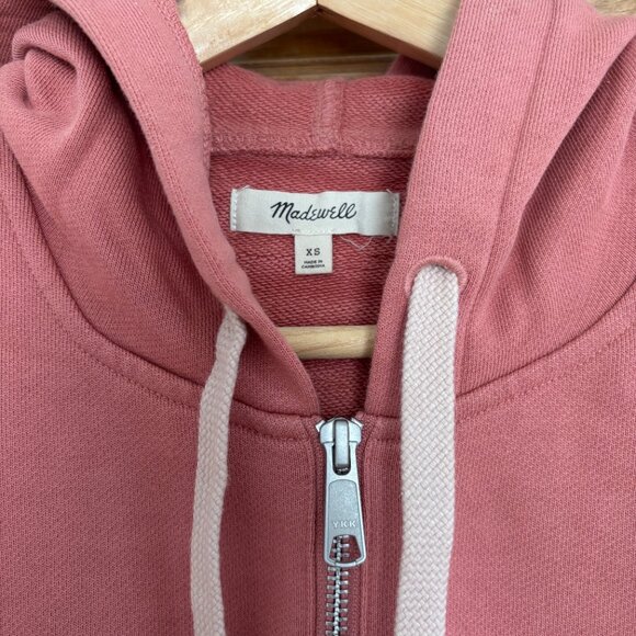 Madewell (Re)sourced Cotton Relaxed Hoodie Sweatshirt in Rose Dust - XS - Picture 3 of 5